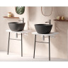 Столешница VITRA PLURAL 70 см под раковину, пристенная, низкая, цвет матовый белый 62561